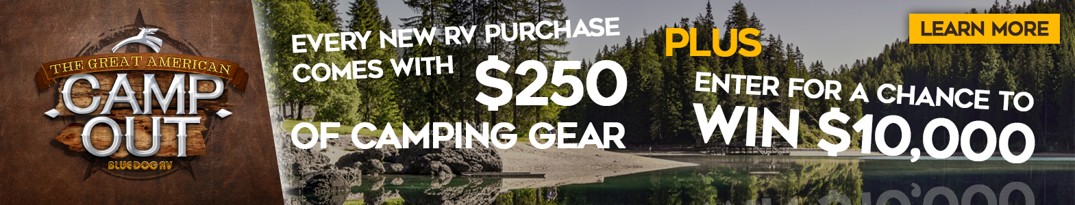Blue Dog RV Great American Campout Sale