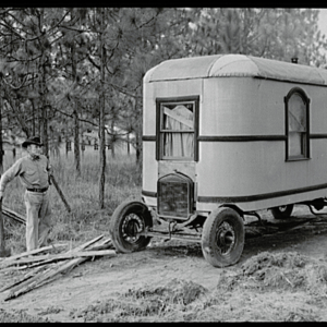 custom built rv trailer in the early 1900s